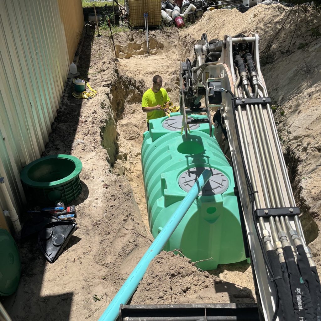 Installation of new Septic tank on Eustis, Fl